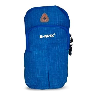 Imagem de Bolsa Braçadeira para Celular Esportiva para Ciclista e Corredor Ajustável com Saída para Fone Bolsos com Zíper