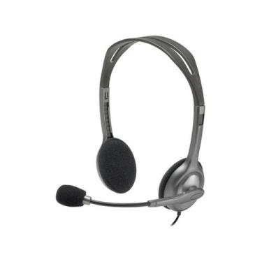 Imagem de Headset com fio H111 com Microfone com Redução de Ruído e Conexão 3,5m
