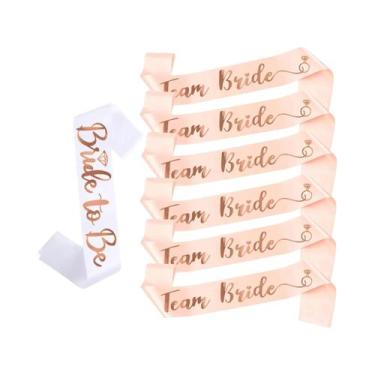 Imagem de Faixa De Cetim Rosa Dourado Para a Noiva, Decoração Para Despedida De 