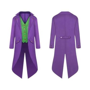 Imagem de Fantasia De Vilão Super-Herói Do Filme Joker Para Homens Adultos, Jaqu