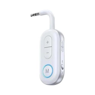 Imagem de Receptor Transmissor De Áudio Bluetooth 5.3 Com Conector AUX De 3.5mm 