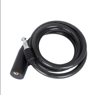 Imagem de Corrente Cadeado para Bicicleta e Moto com Chave 100 cm 8 mm em Aço com Revestimento em...