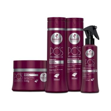 Imagem de Kit Haskell Pós-Progressiva Sh, Cond, Másc 300ml e Flu 120ml