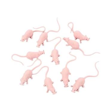 Imagem de Mini Rato De Halloween: Kit Com 10 Modelos De Animais Falsos Em PVC Pa