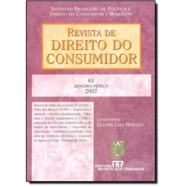 Imagem de Revista de Direito do Consumidor - Ano 16 - N.61 - Janeiro-março 2007 