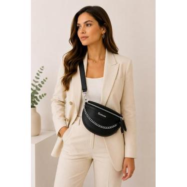 Imagem de Bolsa Pochete Feminina Corrente Com Alça Transversal - CAROLINA STEFAN