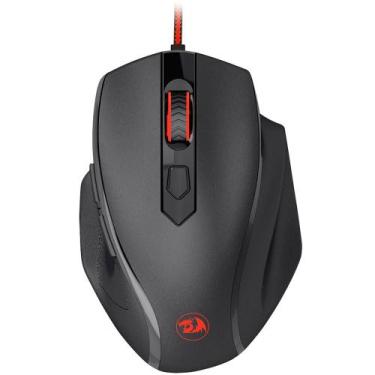 Imagem de Mouse Gamer Redragon Tiger 2 Led Vermelho 3200DPI Preto
