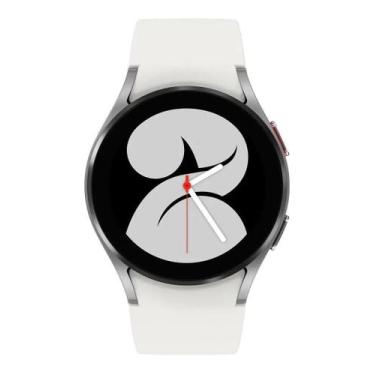 Imagem de Samsung Galaxy Watch4 (Bluetooth) 1.2" caixa 40mm de alumínio white, p
