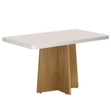 Imagem de Mesa de Jantar Retangular 4 Lugares MDP e MDF Arizona 120x78cm (Sem Ca