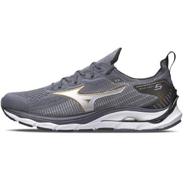 Imagem de Tenis mizuno wave mirai 5 masculino, Chumbo, 44