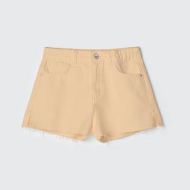 Imagem de Shorts Jeans Infantil Menina Amarelo Hering, 6