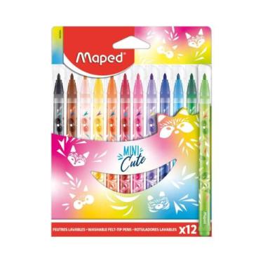 Imagem de Canetinha Hidrográfica Mini Cute MAPED 12 Cores, 12 Cores