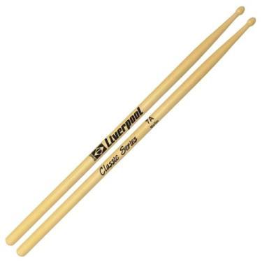 Imagem de Baqueta Liverpool 7A Classic Series Marfim Profissional Par Para Bater