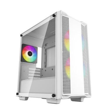 Imagem de Gabinete Deepcool Cc 360 Wh Argb Matx Mid Tower Lateral De Vidro Tempe