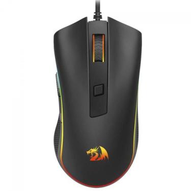 Imagem de Mouse Redragon Cobra Cypher Lite Rgb Usb 12800 Dpi Preto M611-Rgb