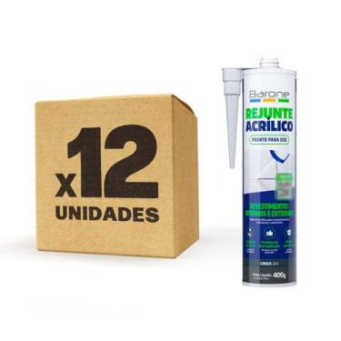 Imagem de Kit 12 Pu 40 400g Rejunte Acrílico Barone Diversas Cores