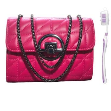 Imagem de Bolsa Feminina Ombro Premium Transversal Forrada Alça em Metal - Mormi