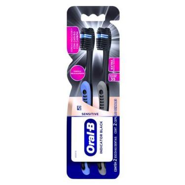 Imagem de Escova Dental Carvão Indicador Extra Macia Oral-B 2 unidades - Oral B