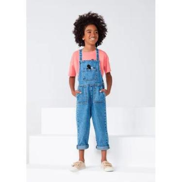 Imagem de Macacão Jeans Infantil Menino Mickey - Job