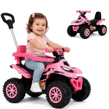 Imagem de Quadriciclo ATV Eletrico Infantil Bang Toys Spider Rosa 6V