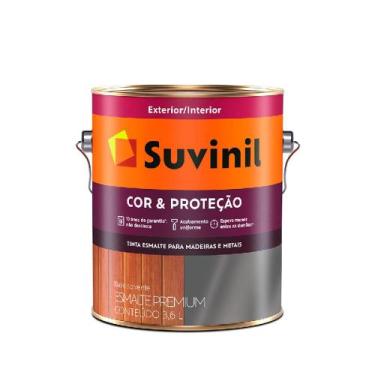 Imagem de Esmalte premium cor e proteção fosco preto 3,6lt - 000075