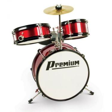 Imagem de Bateria Infantil Premium Dx10j 3 Pcs Bb 12" Vermelha 