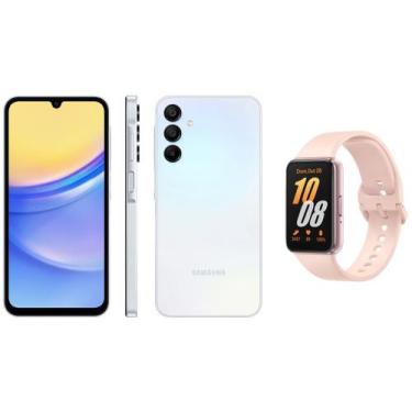 Imagem de Smartphone Samsung Galaxy A15 6,5 128GB - Azul Claro 5G + Smartband Ga