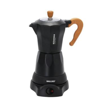Imagem de Cafeteira Italiana Elétrica Mallory Essenza Preparo em 6 min Preta, PR