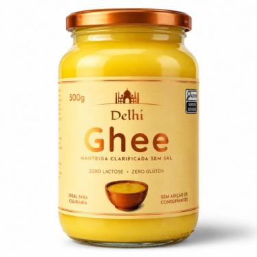 Imagem de Manteiga Ghee Clarificada Delhi 500g Zero Lactose, Sem Caseína, Zero S