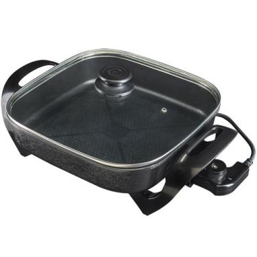 Imagem de Panela Multifuncional Elétrica Quadrada 30cm Grill 110V Antiaderente P
