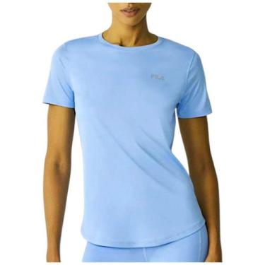 Imagem de Camiseta Fila Basic Sports III Feminina, Azul claro, M