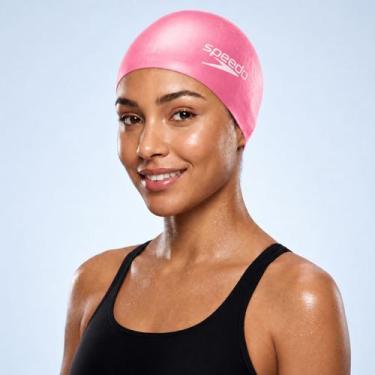 Imagem de Touca de Natação Speedo Massage - ROSA CLARO ÚNICO, Rosa claro, ÚNICO