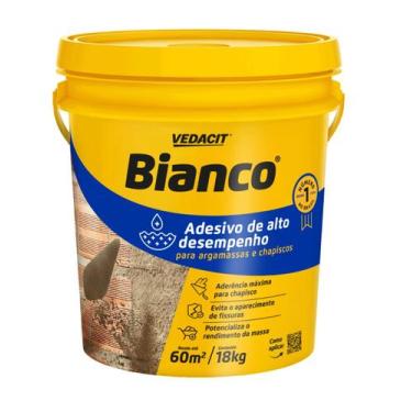 Imagem de Bianco 18l VEDACIT Adesivo de Alto Desempenho para Argamassas e Chapis
