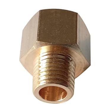 Imagem de Adaptador redutor de encaixe de tubo de latão 1/4 'fêmea 1/8' macho -F1 / 4-M1 / 8, H