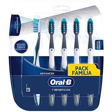 Imagem de Oral-B Escova de Dente 7 Benefícios, Limpeza Suave e Profunda, 5 Unidades