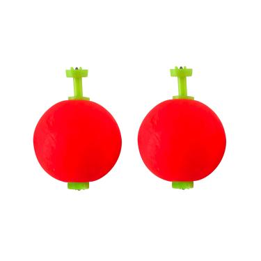 Imagem de Thill Boia de pesca clássica Fish'N Foam Float, boias redondas, equipamentos de pesca e acessórios, pacote com 2, clipe redondo sem peso de 3,8 cm