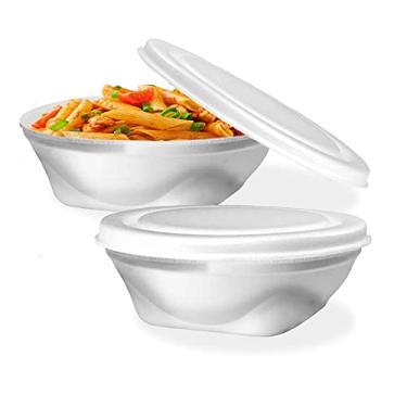 Imagem de U4HOME Marmita Quentinha 750ml Branco Isolado Termicamente 50 Un PT-102Q