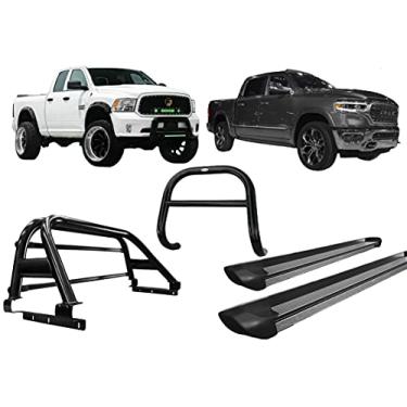 Imagem de Kit quebra mato+Estribo PERSONA+Sant Antonio Dodge Ram PRETO