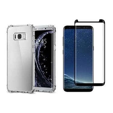Imagem de Capinha Antichoque + Película Gel 5D Compatível com Samsung Galaxy S8