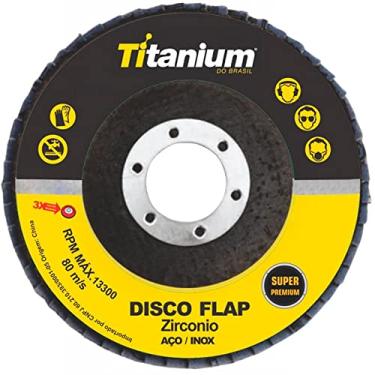Imagem de Disco Flap de 4.1/2 Pol. com Grão 120-TITANIUM-4188