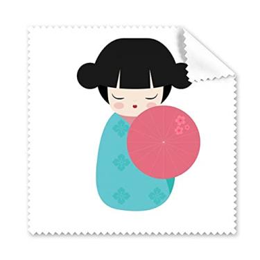 Imagem de Azul quimono Sakura Japão pano de limpeza para limpeza de bonecas, 5 peças