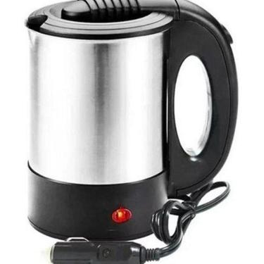 Imagem de Chaleira Elétrica Portátil 12V Carro Chá Café Inox 500 Ml