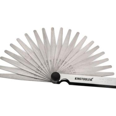 Imagem de Jogo de Calibre de Folga com 17 Lâminas fabricado em aço Capacidade 0,02 Kingtools 600.020