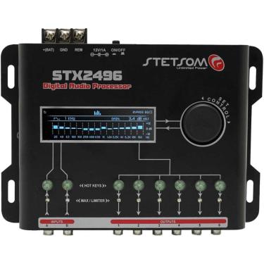 Imagem de Processador de Áudio com 2 Entradas 6 Saídas STX2496 Stetsom