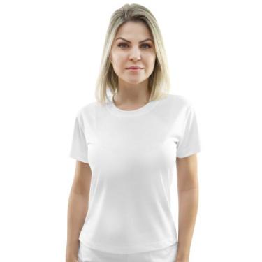 Imagem de Camiseta Feminina Baby Look 65% Poliéster E 35% Viscose - Demorgan Uni