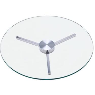 Imagem de Prato Giratório de Mesa Vidro/Alumínio - DIAMETRO:80cm