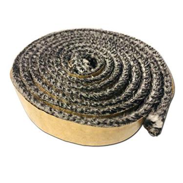 Imagem de Lareira AWP130 autoadesiva vedação de madeira fogão de pellet janela porta de vidro fita preta