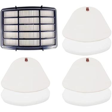 Imagem de 3 pré-filtros de espuma e feltro + 1 filtro Hepa, Shark Navigator Lift-Away Vacuum NV350 NV351 NV352 NV355 NV356E NV357 NV358 NV360 NV370 NV391 UV440 UV490 UV540 peça de reposição para filtro 50 XH. F350