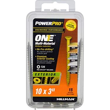 Imagem de Power Pro 116804 parafusos multi materiais, bronze, 15 pe as