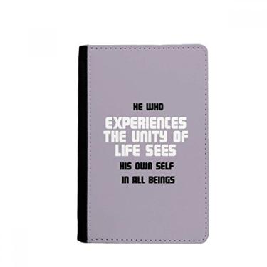 Imagem de See Youself in Beings Blessing Quote Culture Passport Holder Notecase Burse Carteira Capa Cartão Bolsa, Multicolor